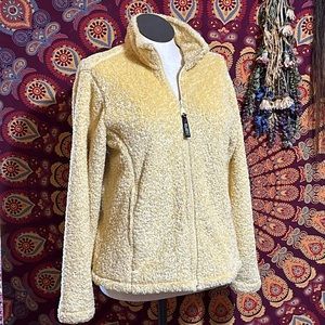 Cabela’s Ladies Polartec Fleece Zip-Up Jacket in Canary Yellow